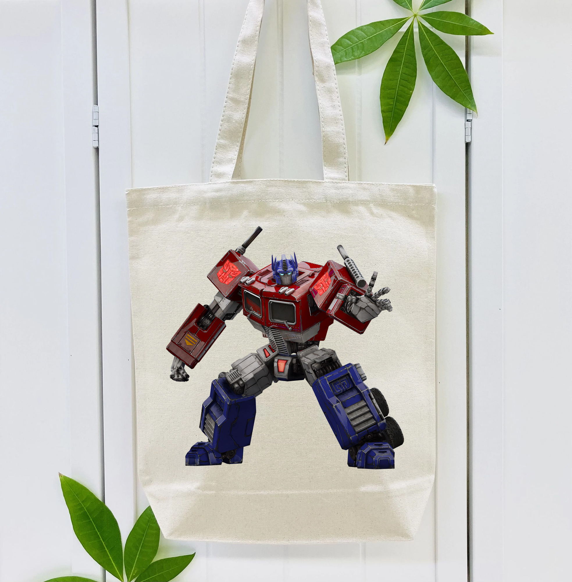Transformers トランスフォーマー 縦型キャンバス生地手提げバッグ　トートバッグ