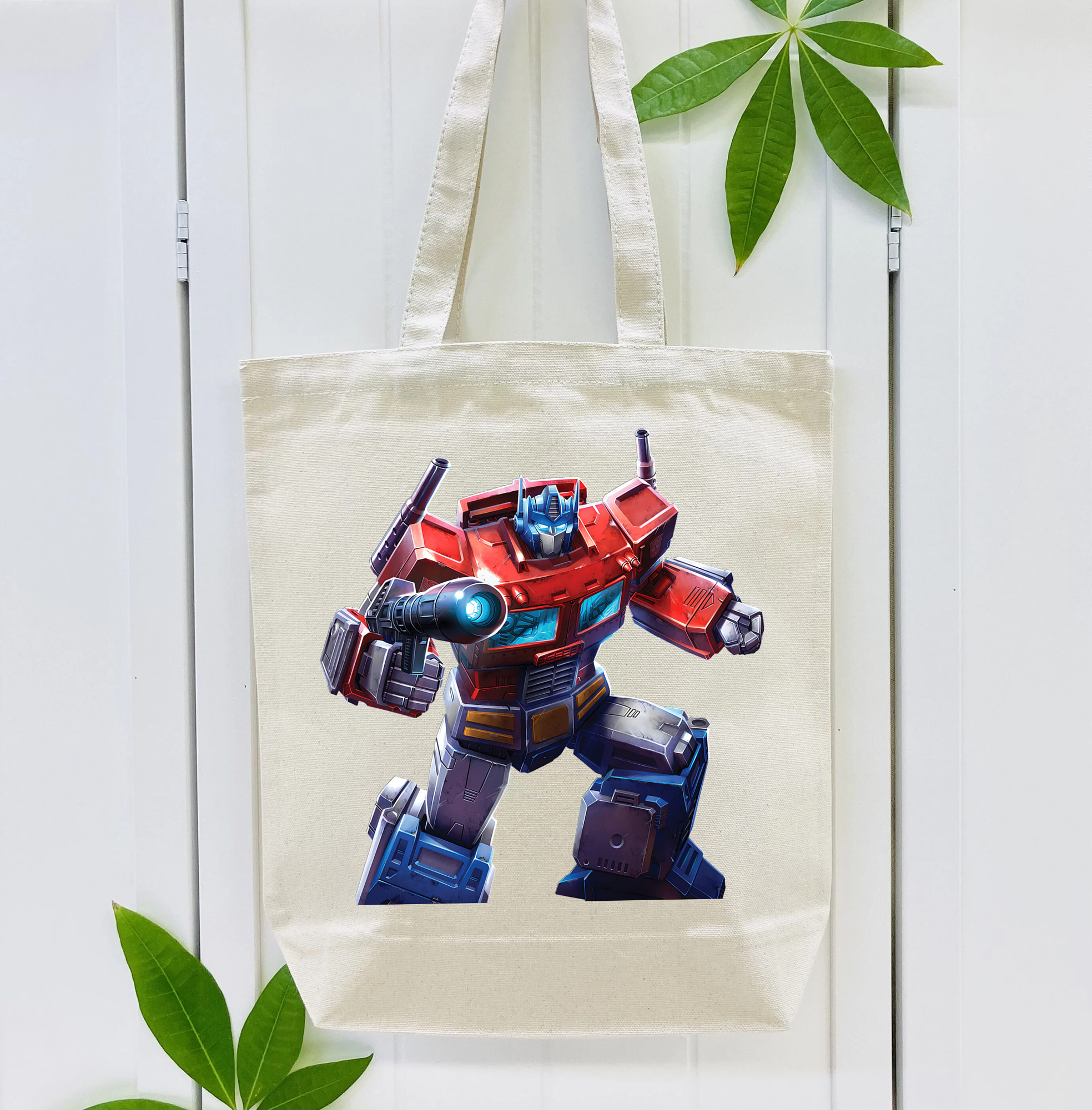 Transformers トランスフォーマー 縦型キャンバス生地手提げバッグ　トートバッグ