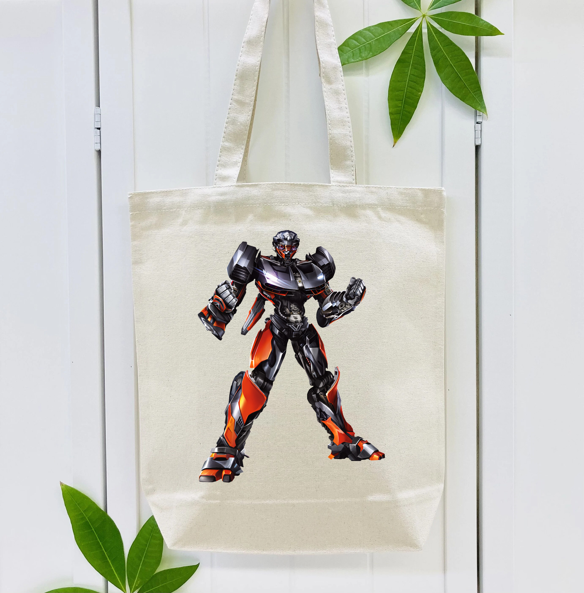 Transformers トランスフォーマー 縦型キャンバス生地手提げバッグ　トートバッグ