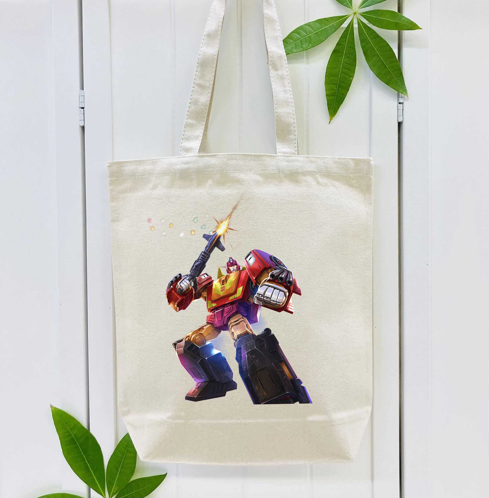 Transformers トランスフォーマー 縦型キャンバス生地手提げバッグ　トートバッグ