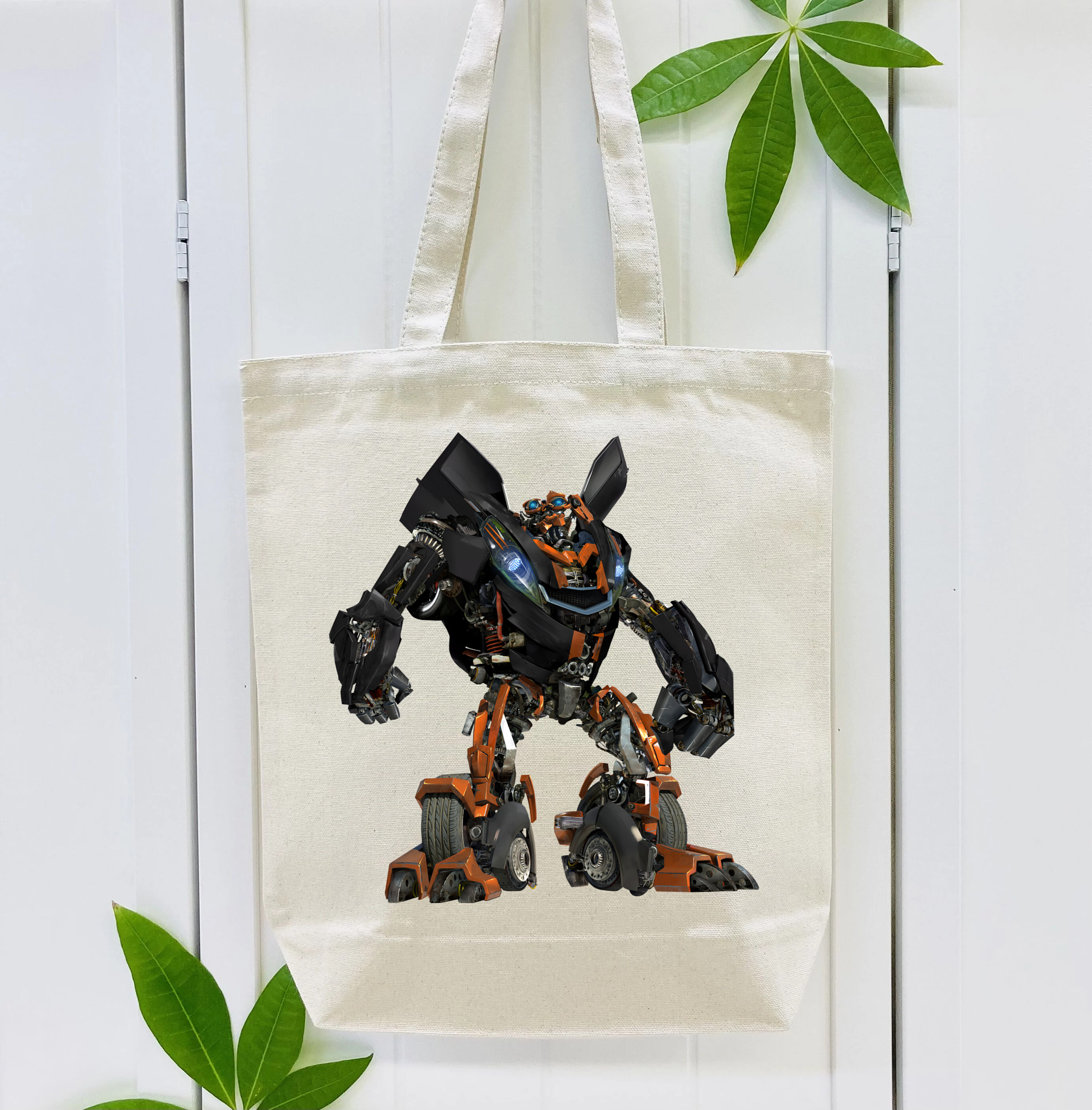Transformers トランスフォーマー 縦型キャンバス生地手提げバッグ　トートバッグ
