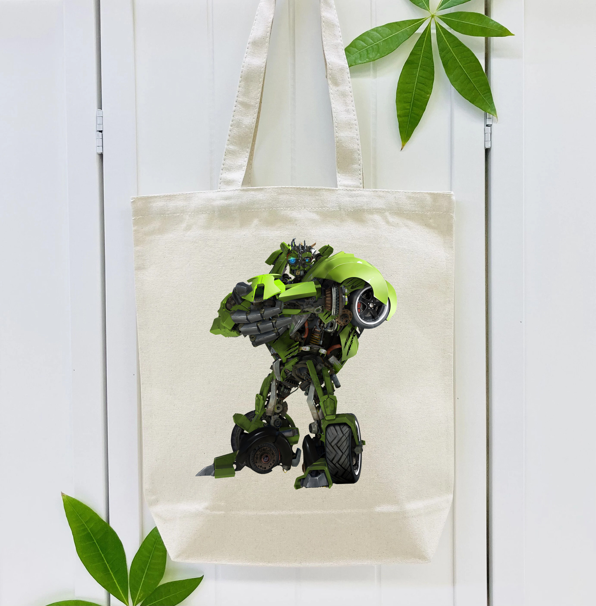 Transformers トランスフォーマー 縦型キャンバス生地手提げバッグ　トートバッグ