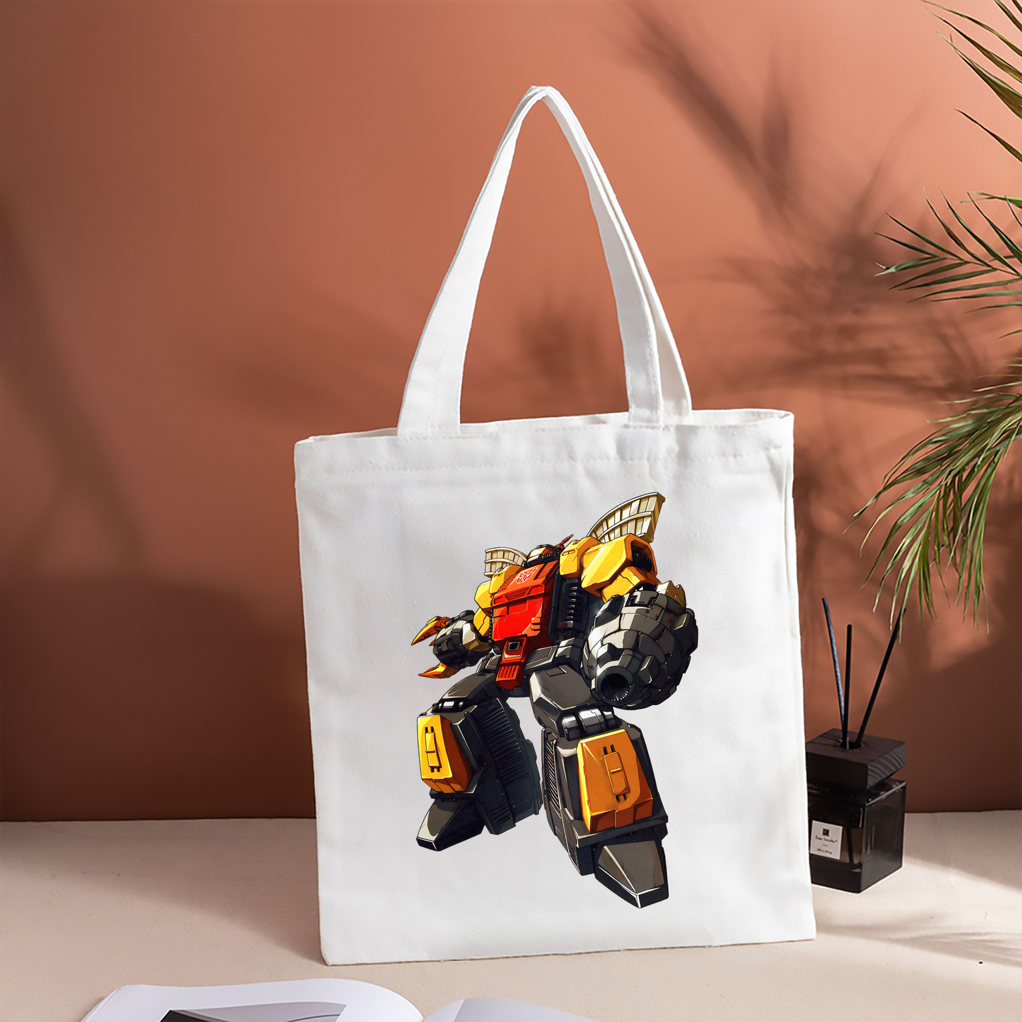 Transformers トランスフォーマー 縦型キャンバス生地手提げバッグ　トートバッグ