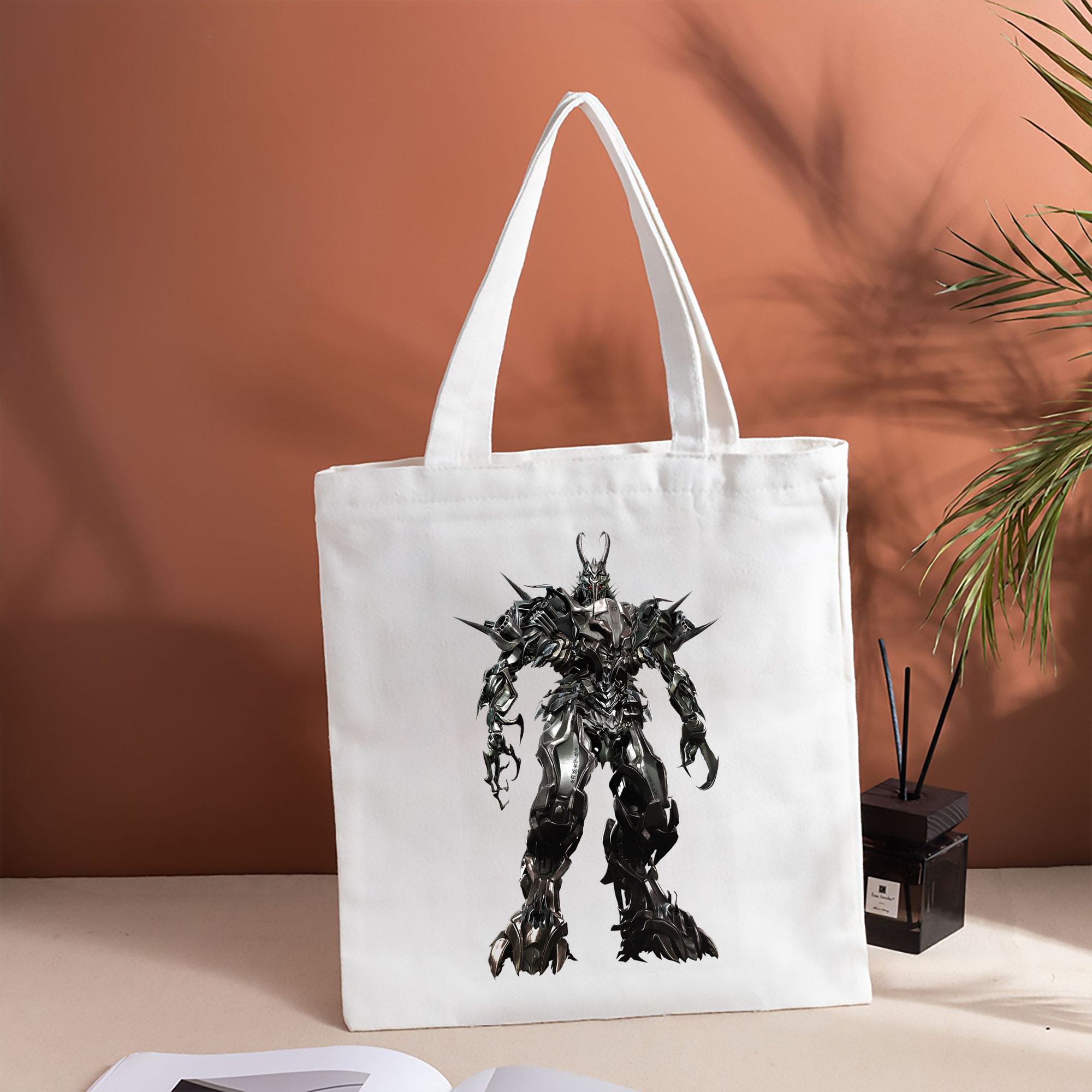 Transformers トランスフォーマー 縦型キャンバス生地手提げバッグ　トートバッグ