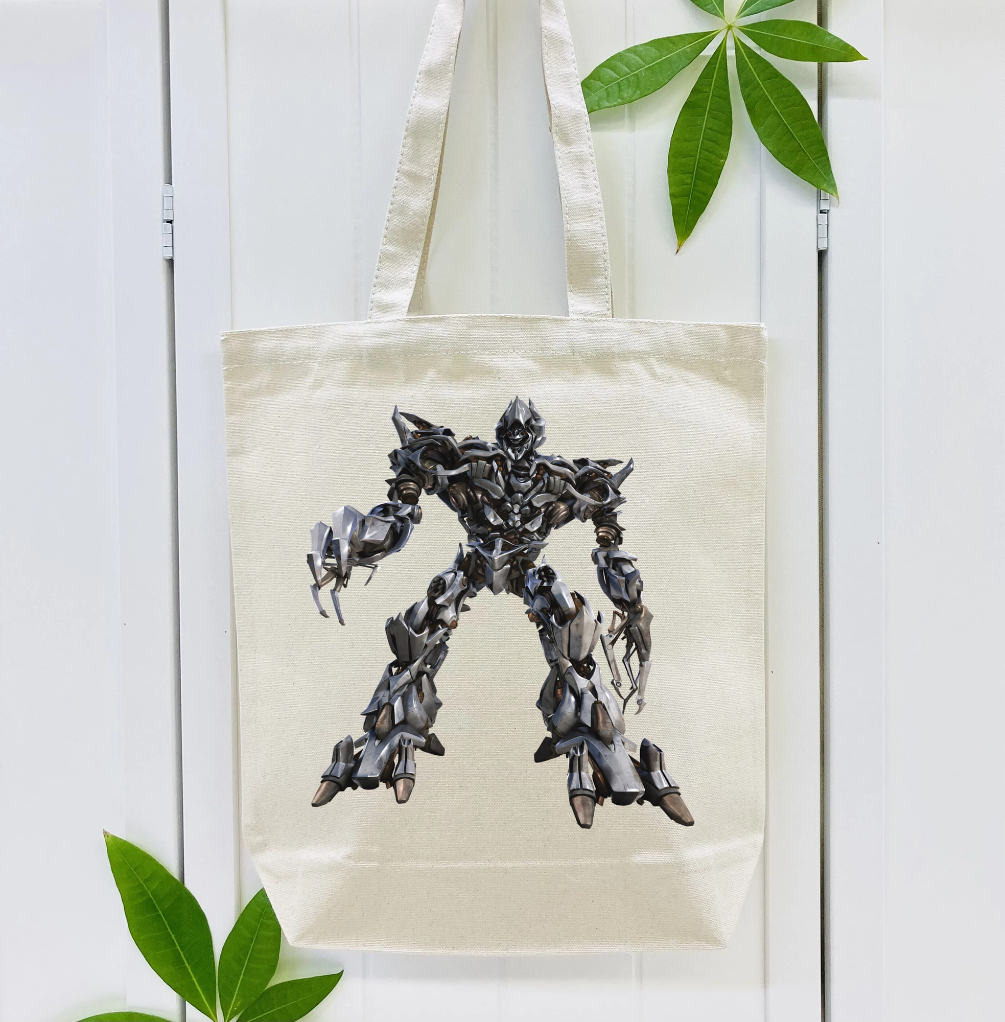 Transformers トランスフォーマー 縦型キャンバス生地手提げバッグ　トートバッグ