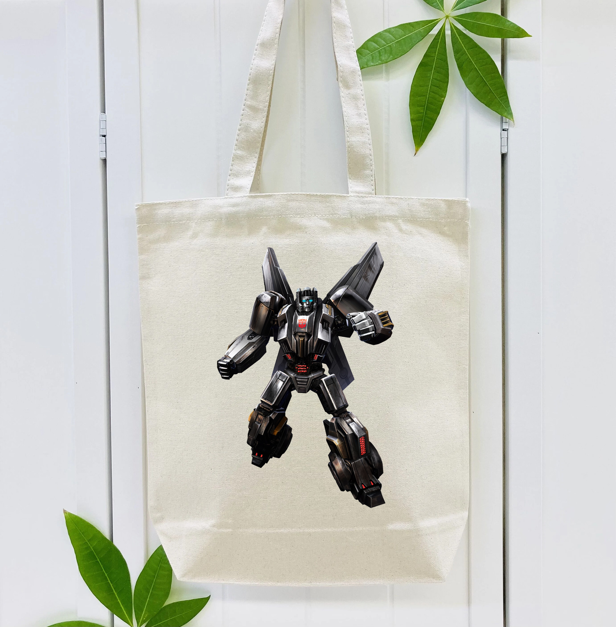 Transformers トランスフォーマー 縦型キャンバス生地手提げバッグ　トートバッグ