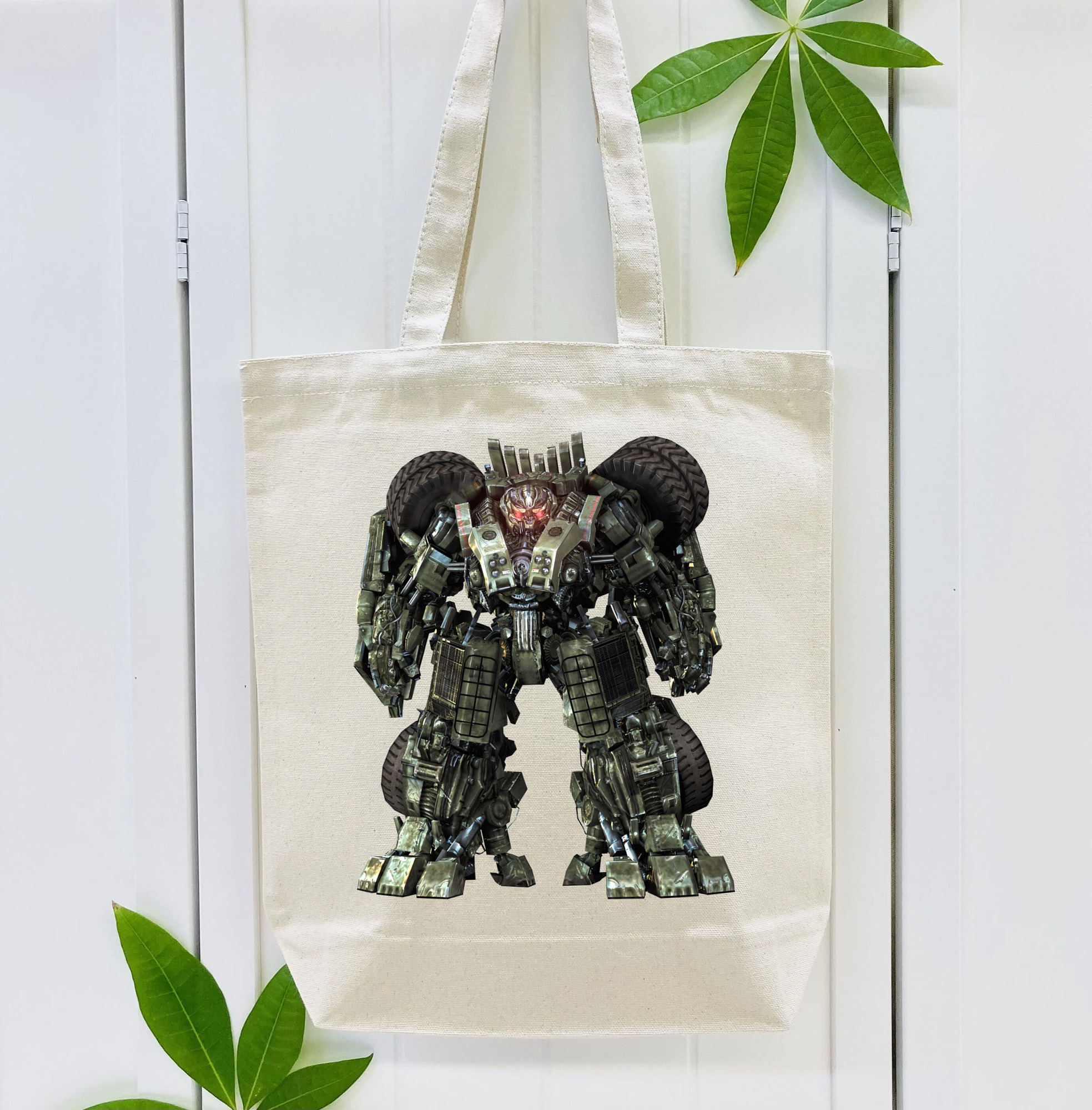 Transformers トランスフォーマー 縦型キャンバス生地手提げバッグ　トートバッグ