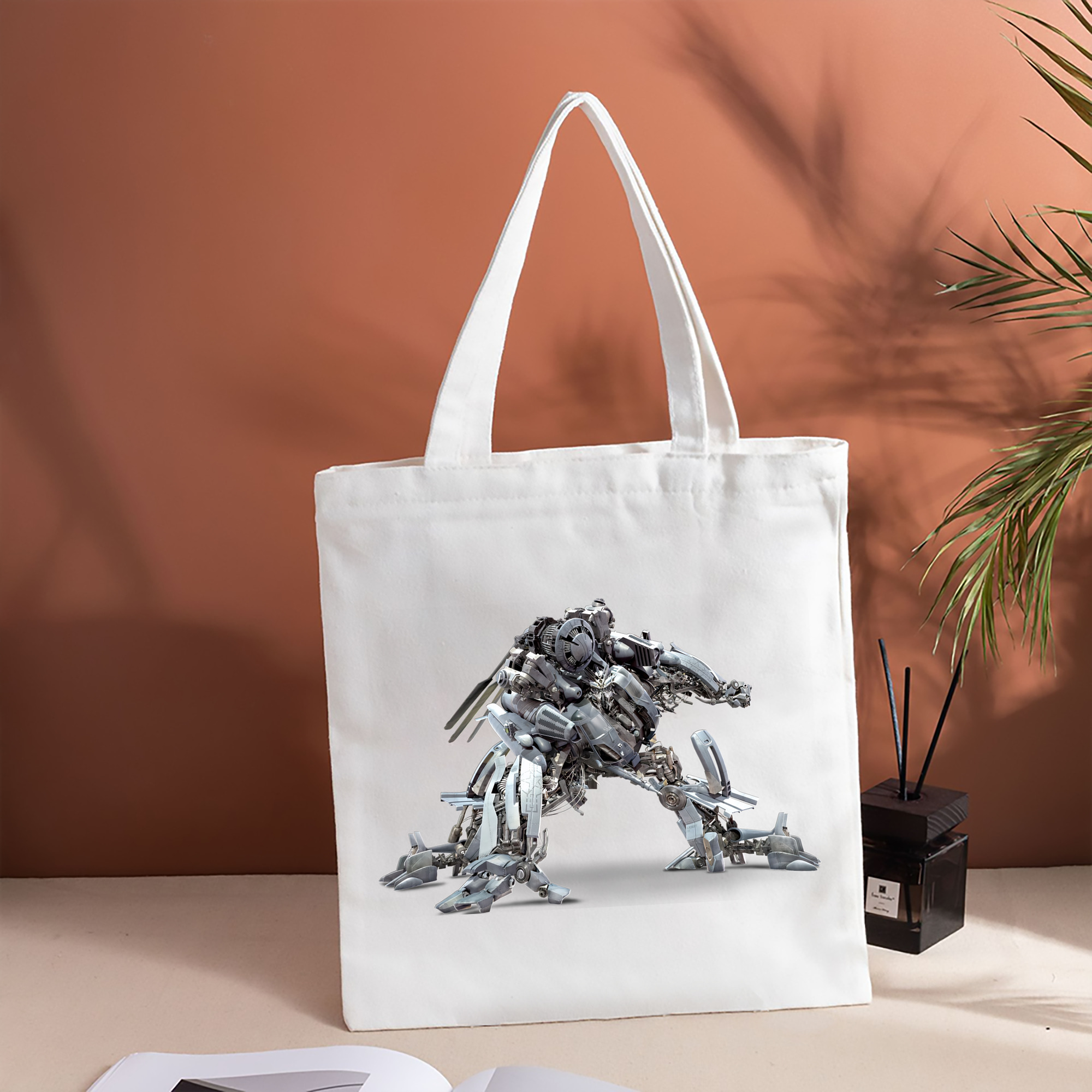 Transformers トランスフォーマー 縦型キャンバス生地手提げバッグ　トートバッグ