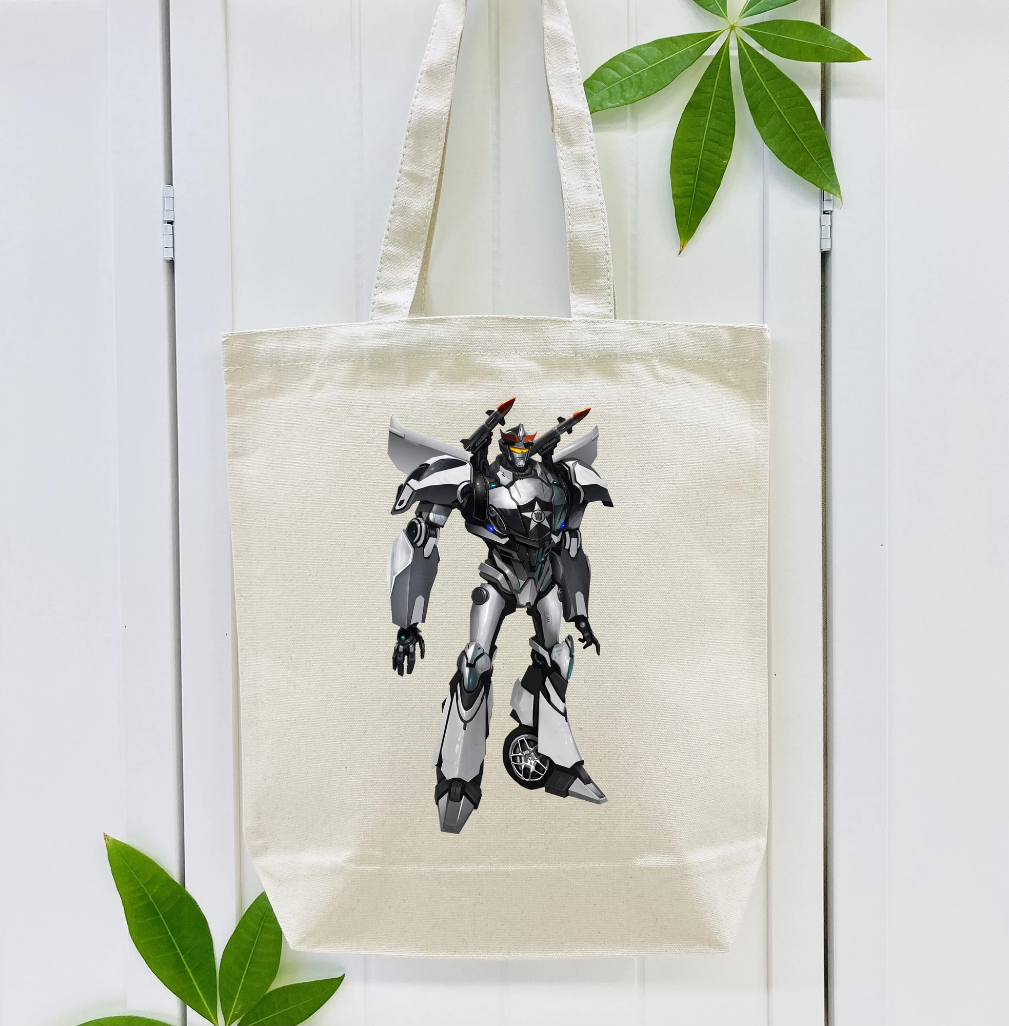 Transformers トランスフォーマー 縦型キャンバス生地手提げバッグ　トートバッグ