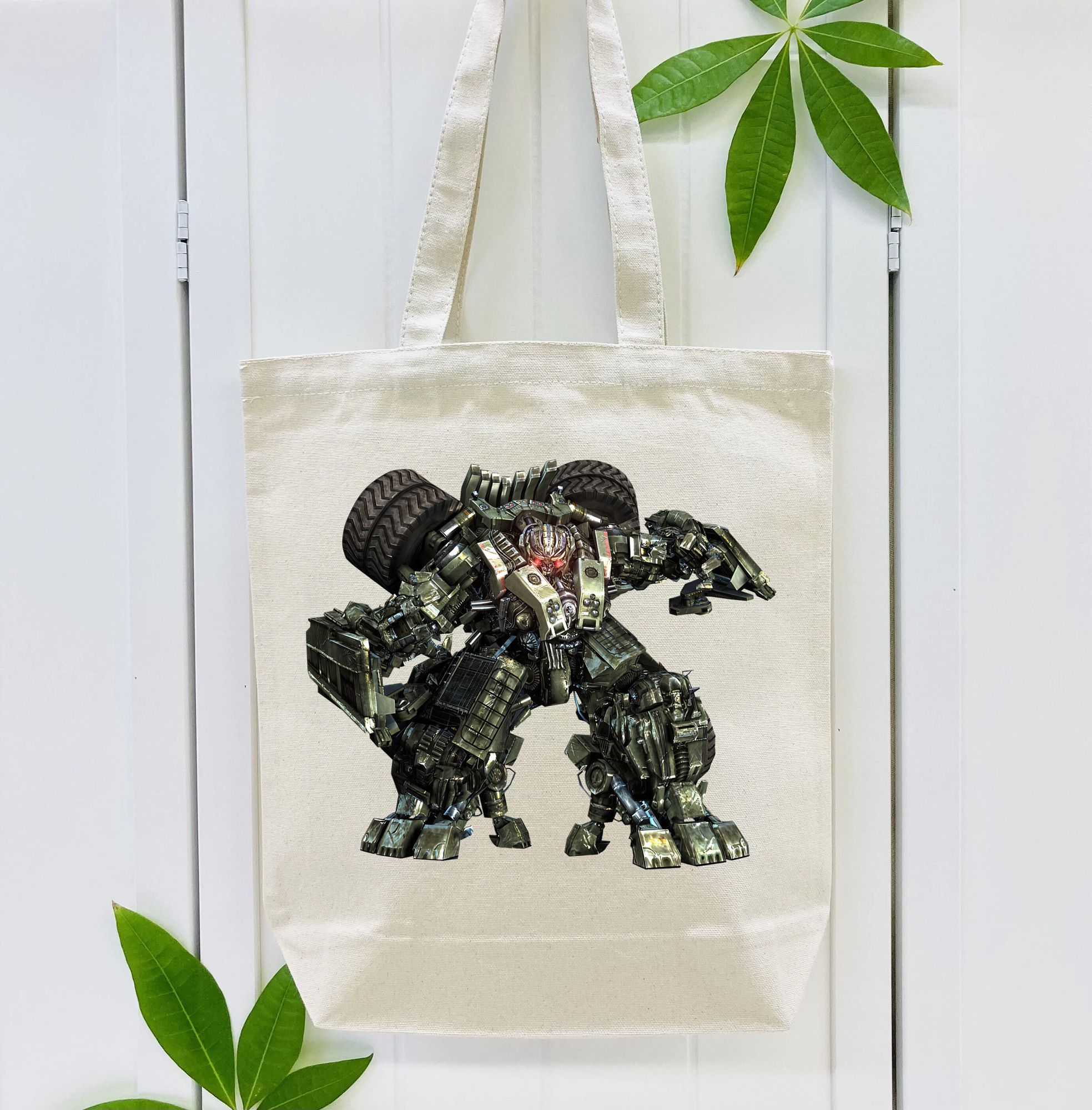 Transformers トランスフォーマー 縦型キャンバス生地手提げバッグ　トートバッグ