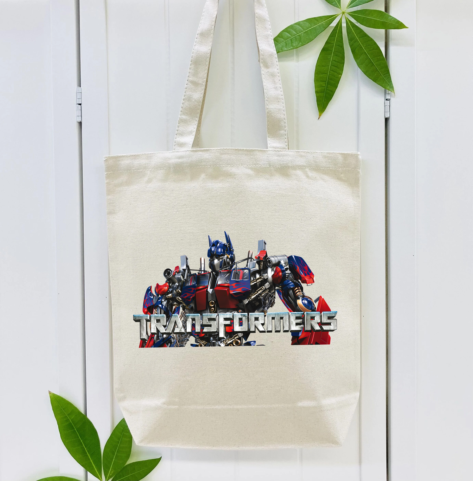 Transformers トランスフォーマー 縦型キャンバス生地手提げバッグ　トートバッグ