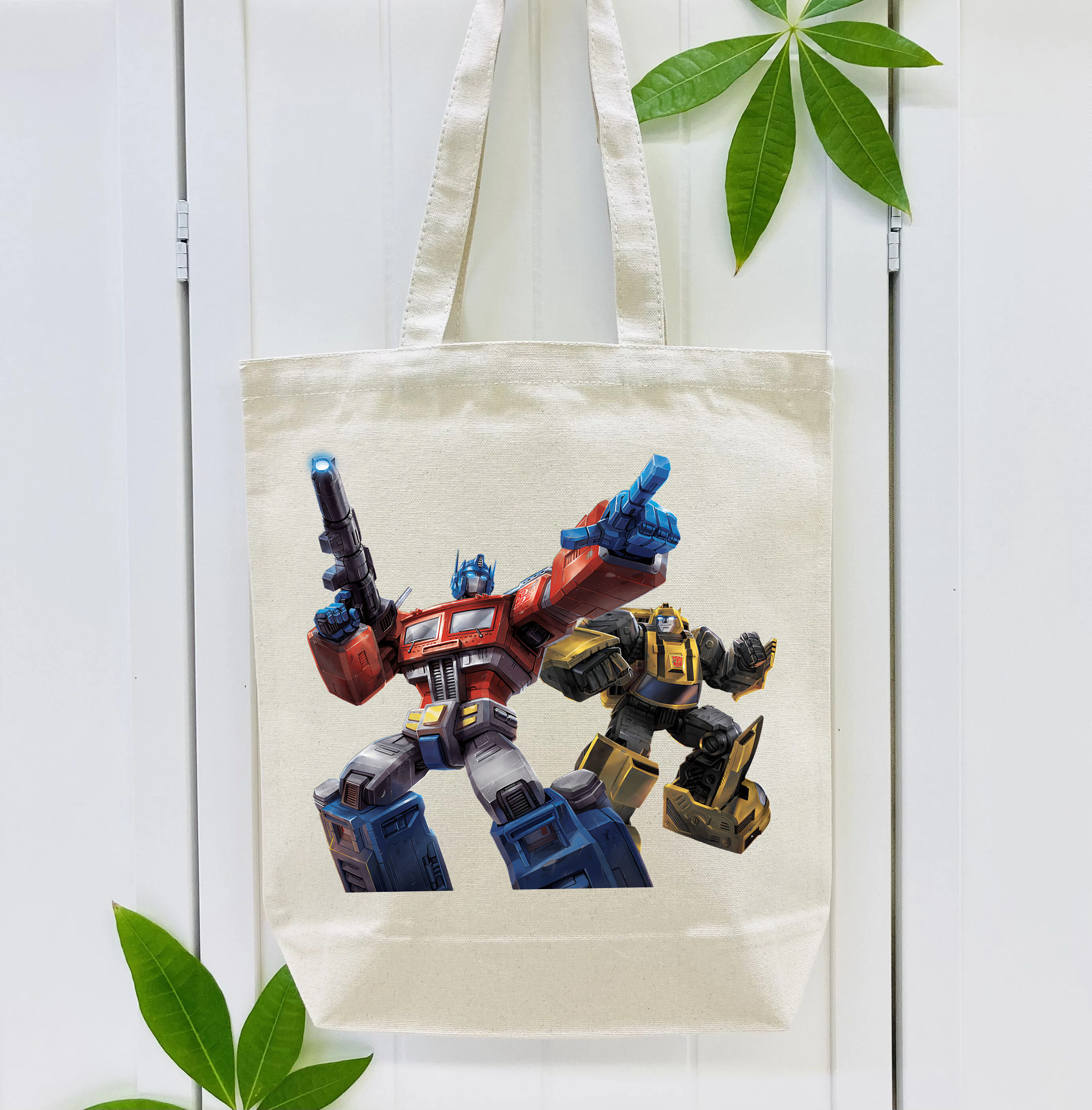 Transformers トランスフォーマー 縦型キャンバス生地手提げバッグ　トートバッグ