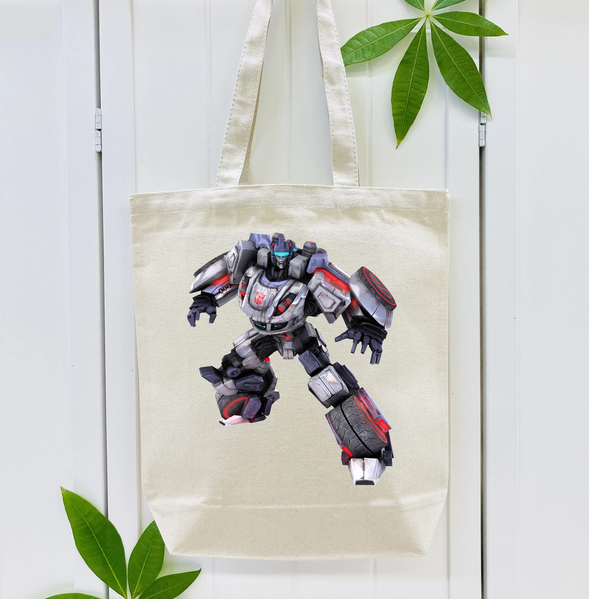 Transformers トランスフォーマー 縦型キャンバス生地手提げバッグ　トートバッグ