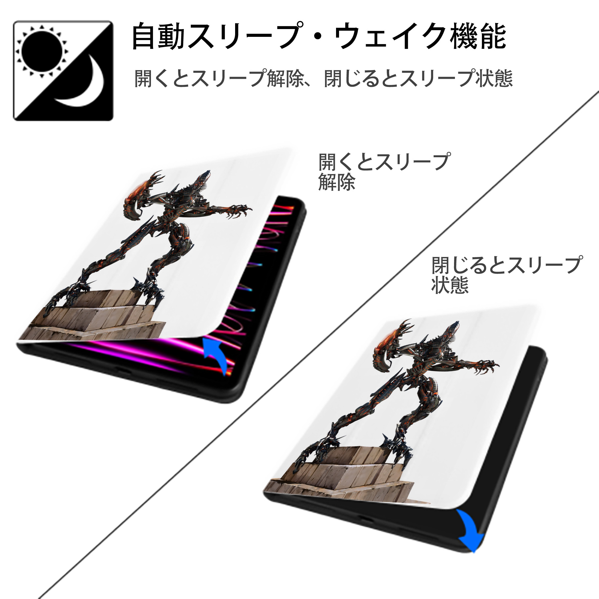Transformers トランスフォーマー IPad ケース ペン収納付き 三つ折りスタンド PUレザー×シリコン 対応機種9.5/10.5/10.9インチ