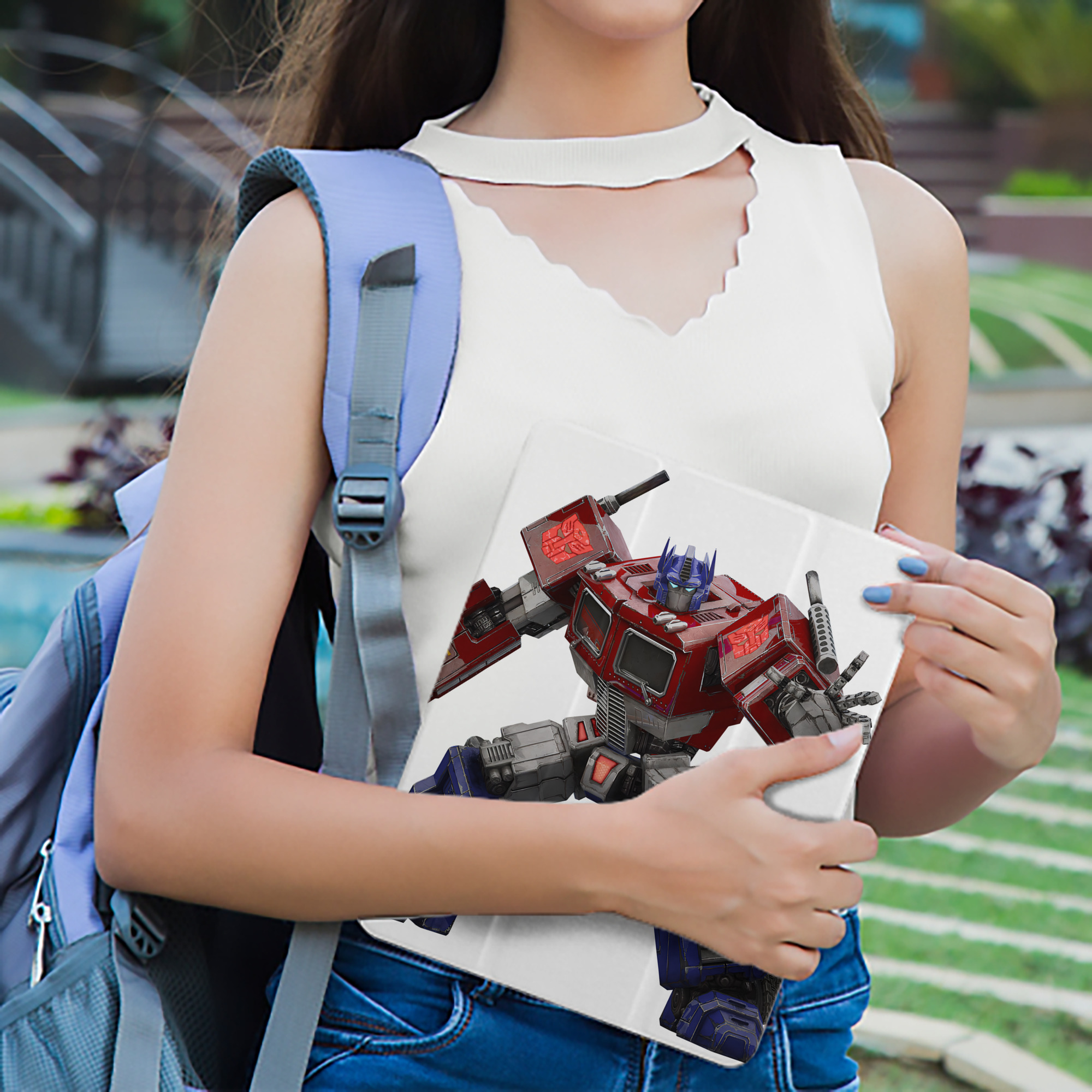 Transformers トランスフォーマー IPad ケース ペン収納付き 三つ折りスタンド PUレザー×シリコン 対応機種9.5/10.5/10.9インチ