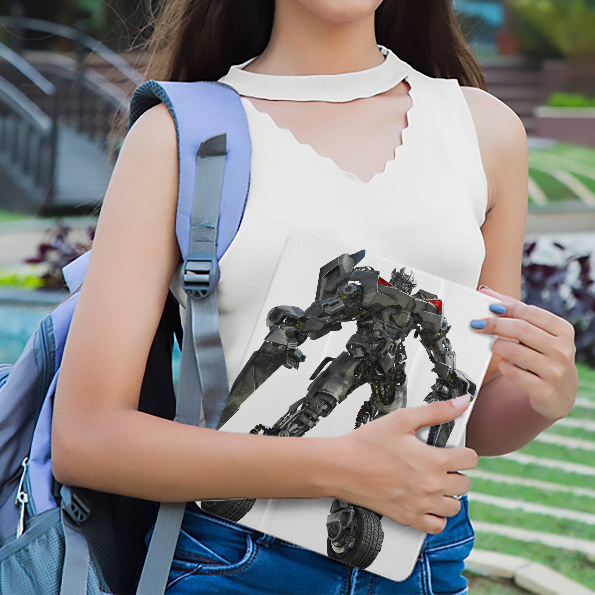 Transformers トランスフォーマー IPad ケース ペン収納付き 三つ折りスタンド PUレザー×シリコン 対応機種9.5/10.5/10.9インチ