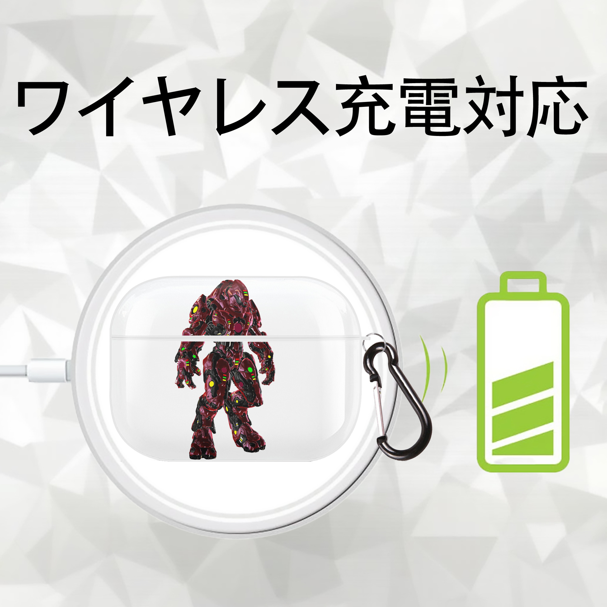 Transformers トランスフォーマー 【AirPods Pro用】ハードシェル保護ケース 耐衝撃・防指紋・カラビナ付き商品仕様