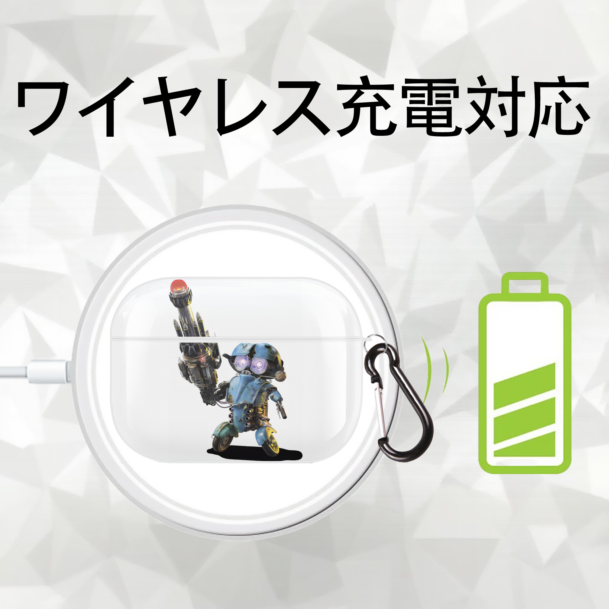 Transformers トランスフォーマー 【AirPods Pro用】ハードシェル保護ケース 耐衝撃・防指紋・カラビナ付き商品仕様