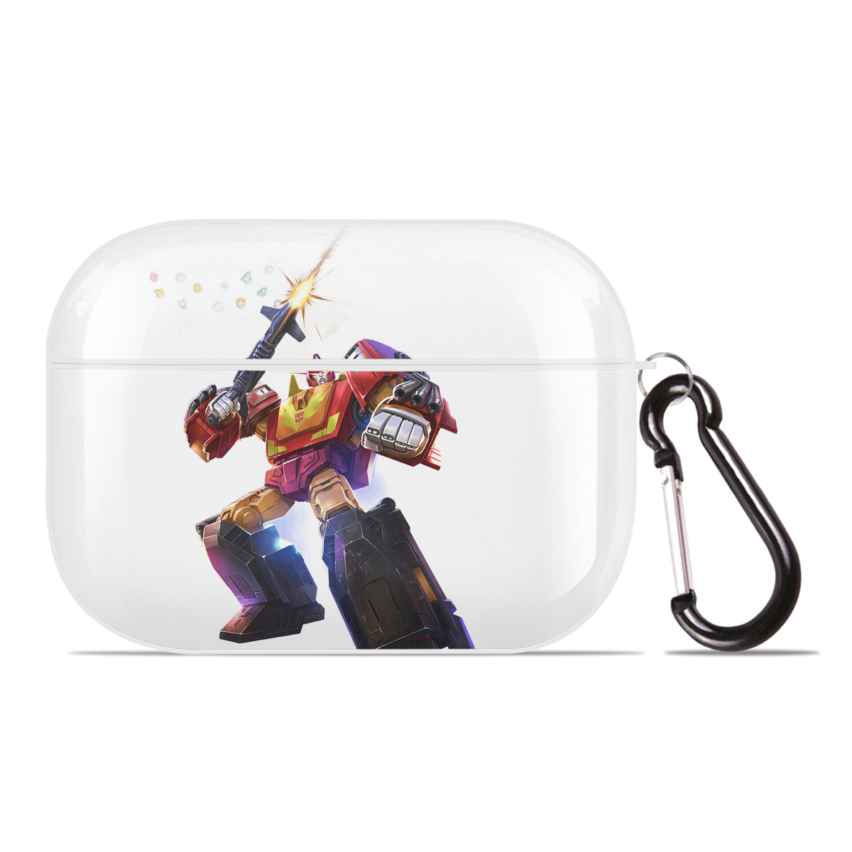（画像用） Transformers トランスフォーマー 【AirPods Pro用】ハードシェル保護ケース 耐衝撃・防指紋・カラビナ付き商品仕様