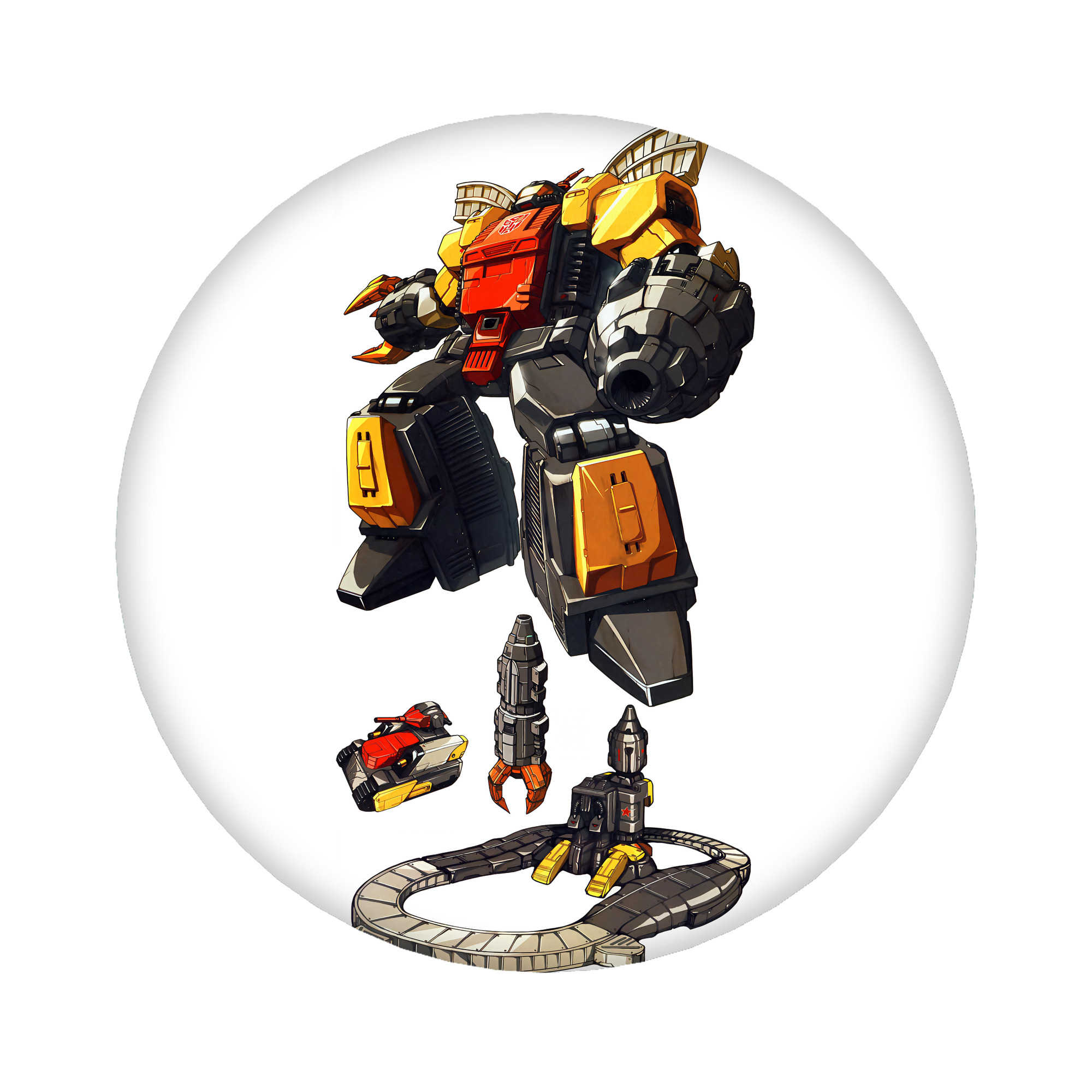 （画像用） Transformers トランスフォーマー 6cm 缶バッジ 複数セット