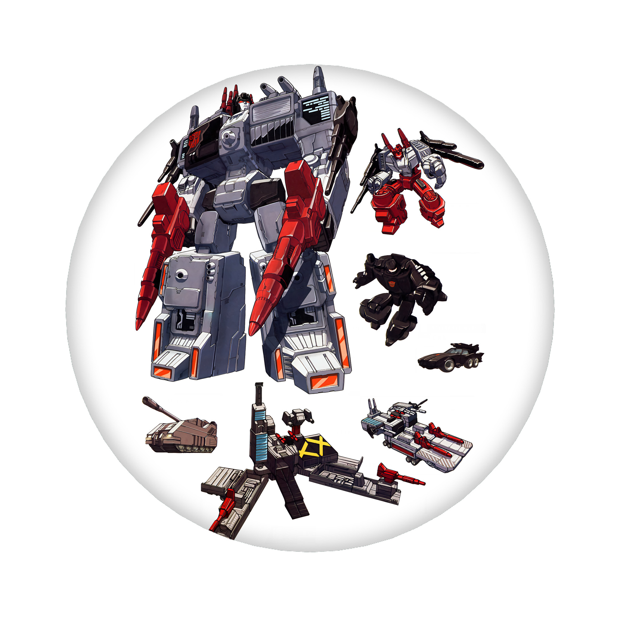 （画像用） Transformers トランスフォーマー 6cm 缶バッジ 複数セット